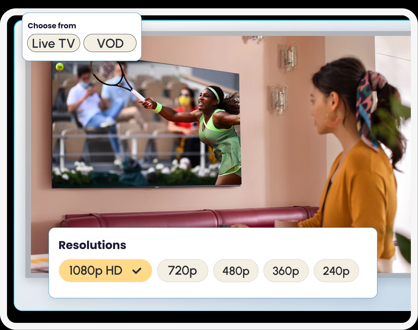Ultra-reliable streaming delivery with hybrid CDN and P2P technology visualization