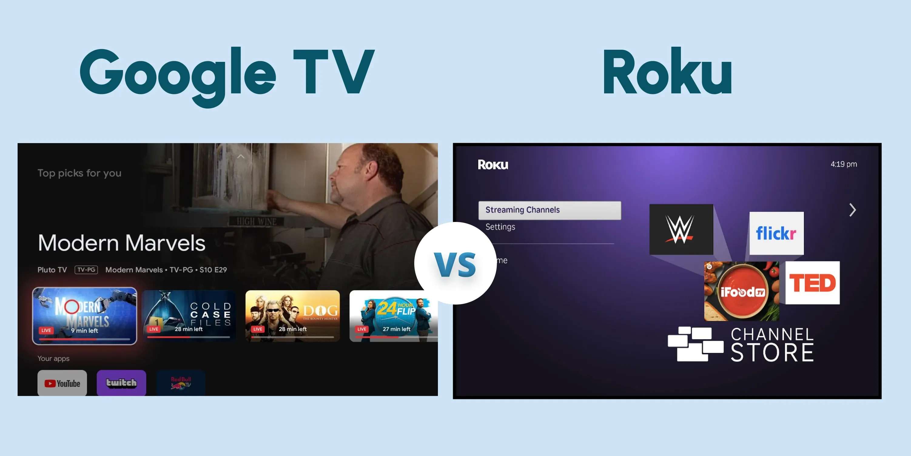 google tv vs roku